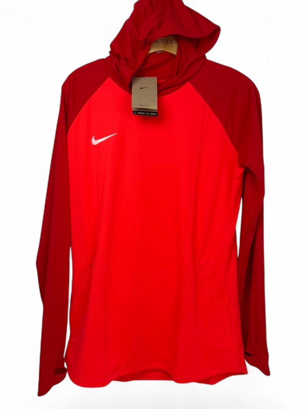 Nike Dri-FIT Women's M Red Hooded Pullover Sweatshirt DH9248635 NWT
